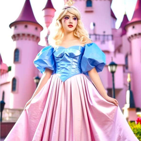 Pink Sissy Princess Polyester Plus Maxi skirt Size 18 Maxi floor length skirt - Picture 2 of 4